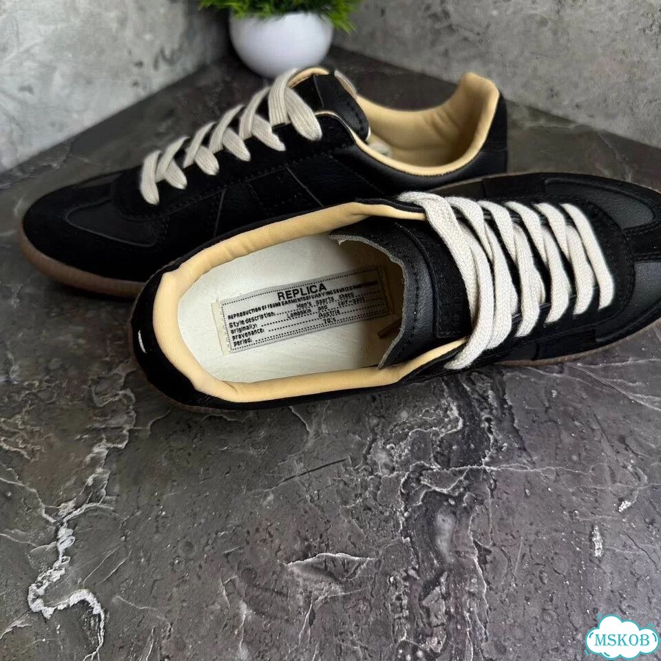 Кеды Maison margiela replica black фото 2