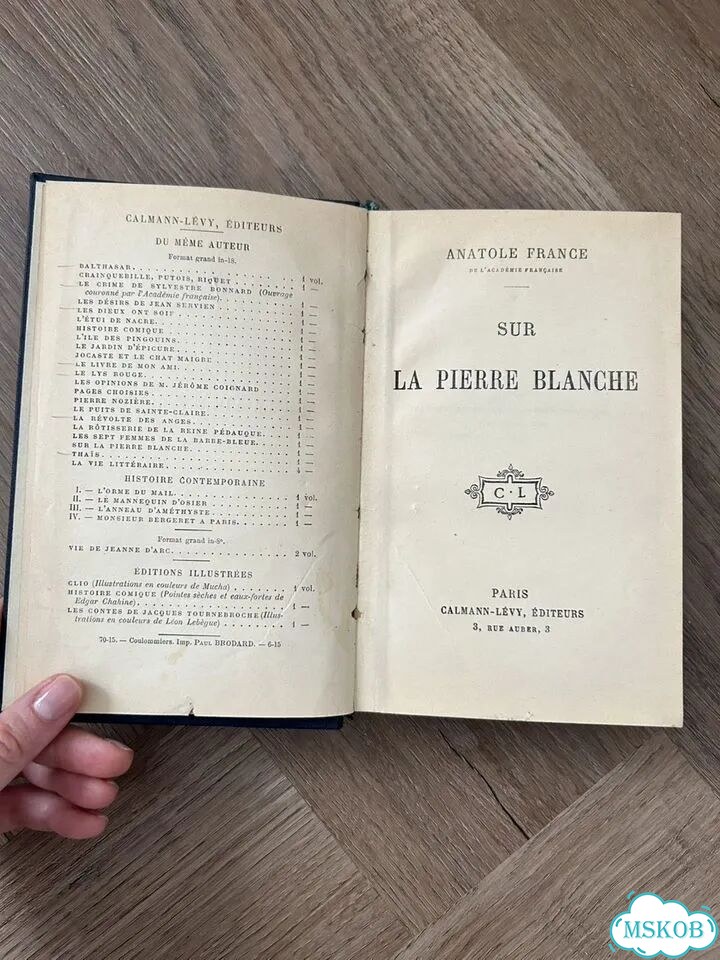 Старинная книга на французском фото 1