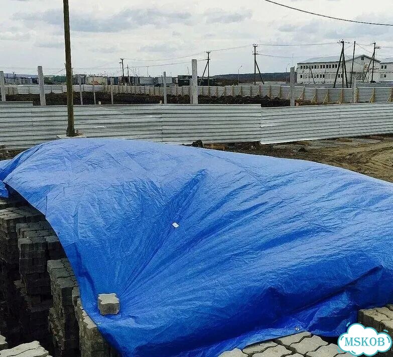Тарпаулиновый тент 120 гр/м2 фото 8