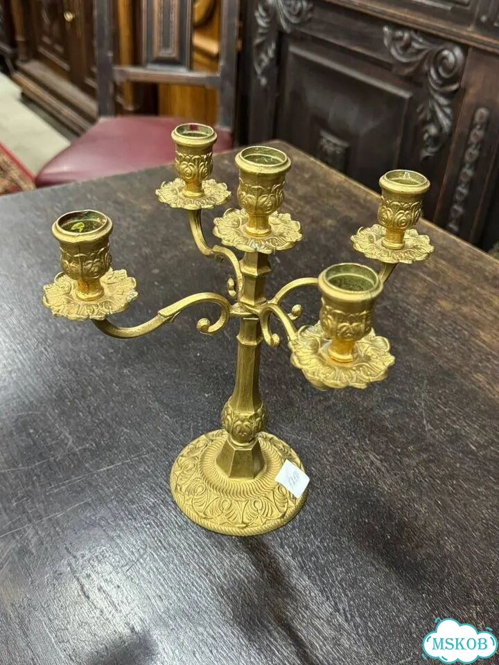 Канделябр бронзовый фото 2