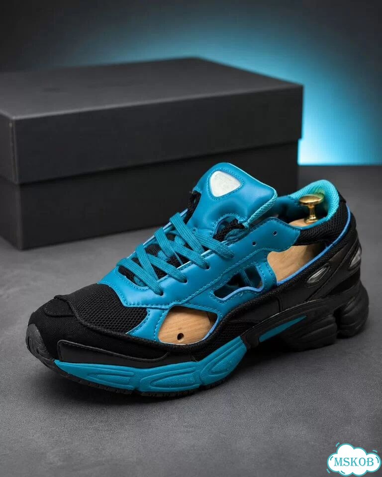 Кроссовки adidas raf simons ozweego replicant blue фото 8