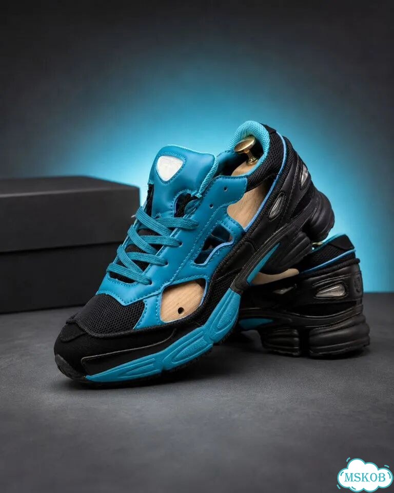 Кроссовки adidas raf simons ozweego replicant blue фото 3