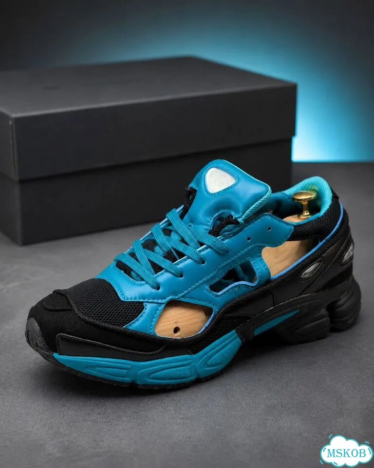 Кроссовки adidas raf simons ozweego replicant blue фото 8