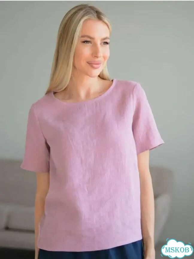 Блузка лён AK linen фото 5
