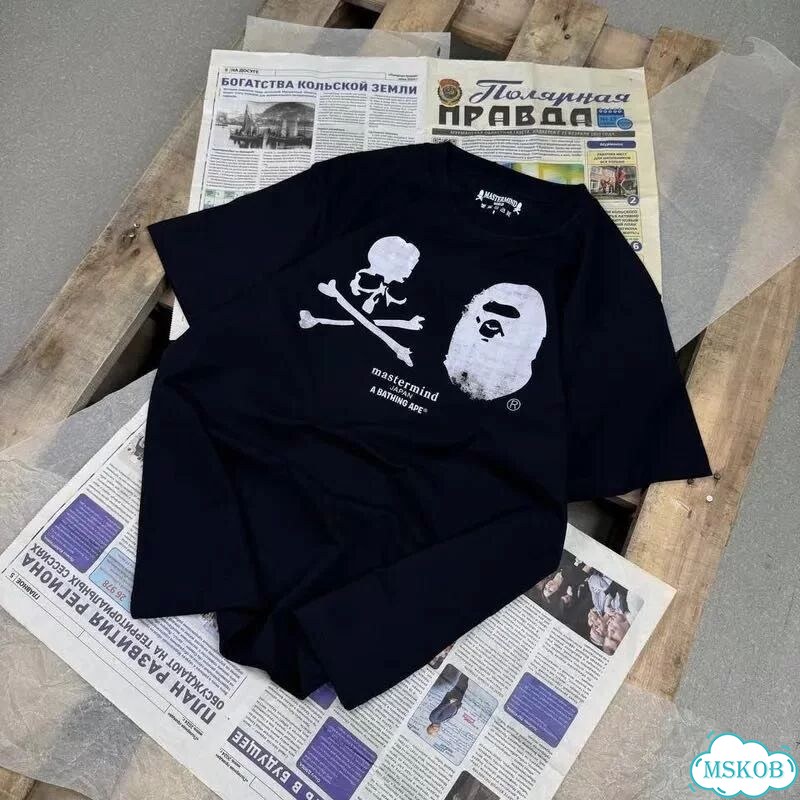 Футболка mastermind bape черная фото 1