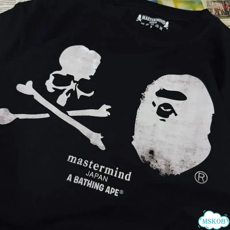 Футболка mastermind bape черная фото 2