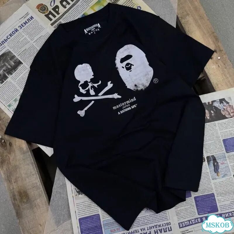 Футболка mastermind bape черная фото 7