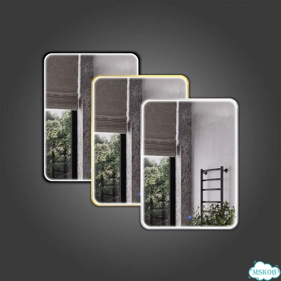 Зеркало Comforty Сириус 60 с подсветкой, матовое фото 5