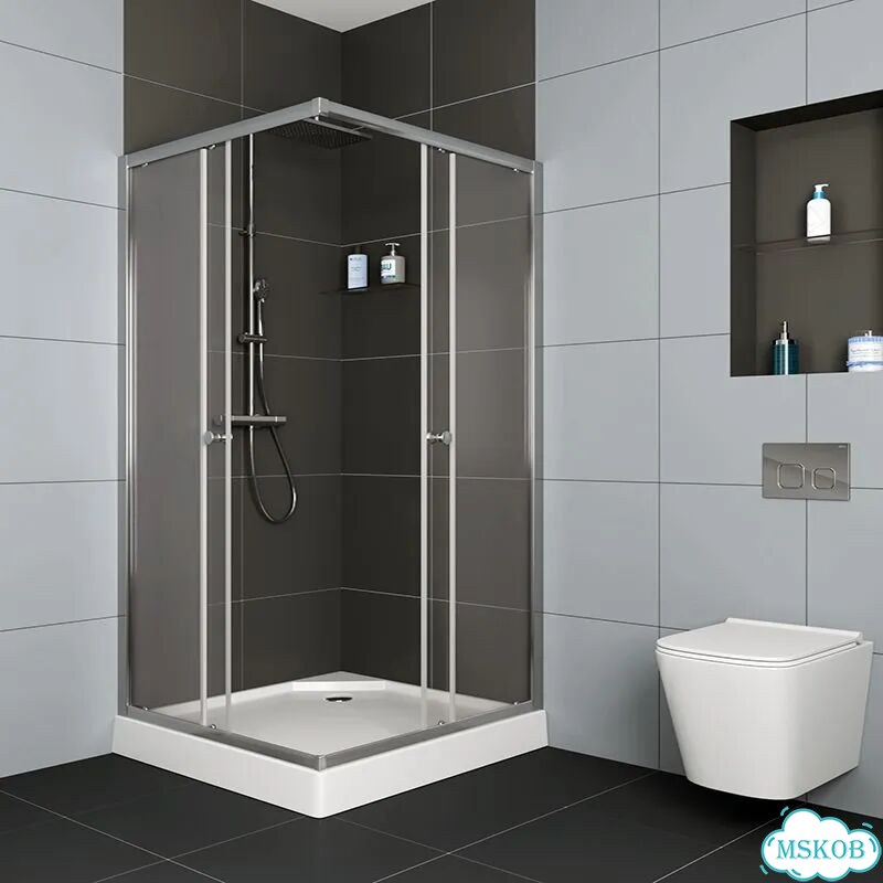 Душевой уголок Bauedge Stil Hit 100x100, с фото 5