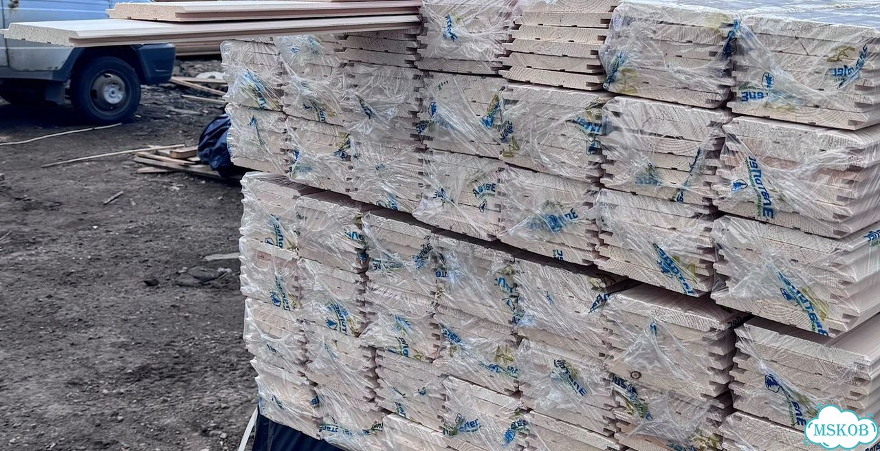 Имитация бруса Карельский профиль 17х176х6000 мм с фото 5