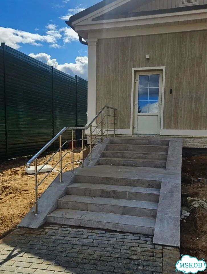 Настенный поручень из полированной нержавеющего сп фото 10