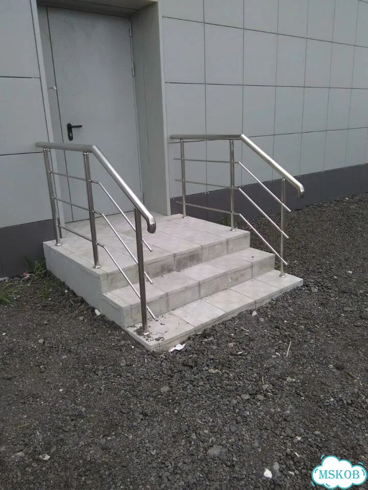 Настенный поручень из полированной нержавеющего сп фото 4
