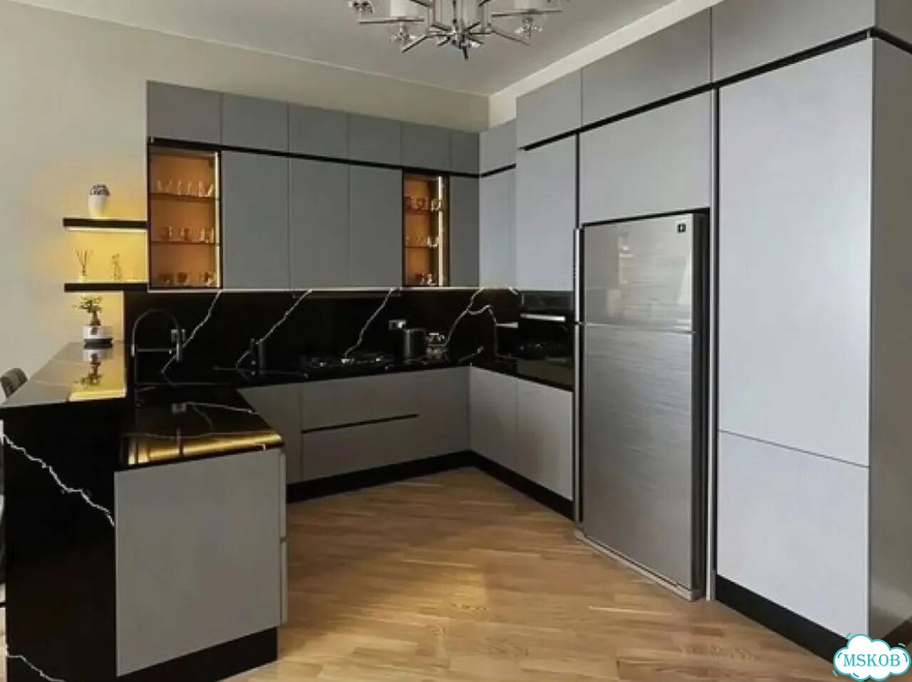 Кухня прямая 2,6 м фото 8