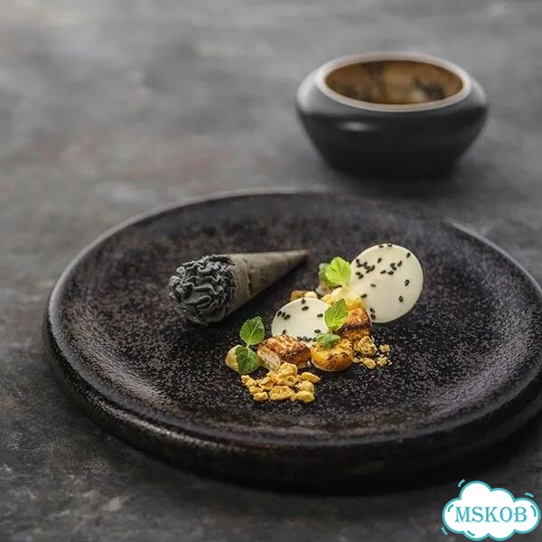 Тарелка «Ро Дизайн Бай Кевала», керамика, 251 мм, черный (Studio Raw) фото 7