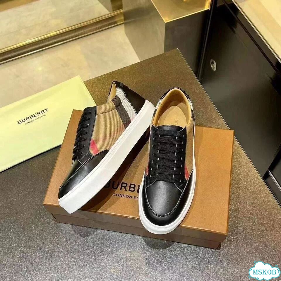 Кеды Burberry кожаные клетка Новые (39-46) фото 1