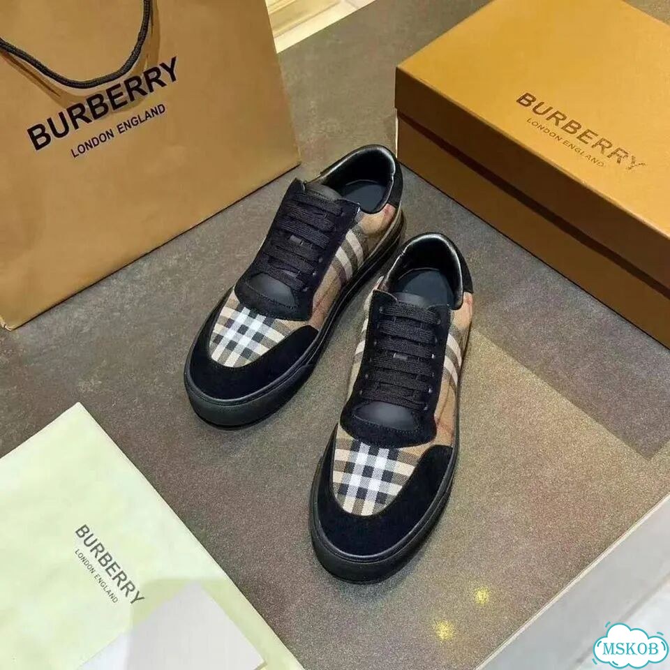 Кеды Burberry кожаные клетка Новые (39-46) фото 4