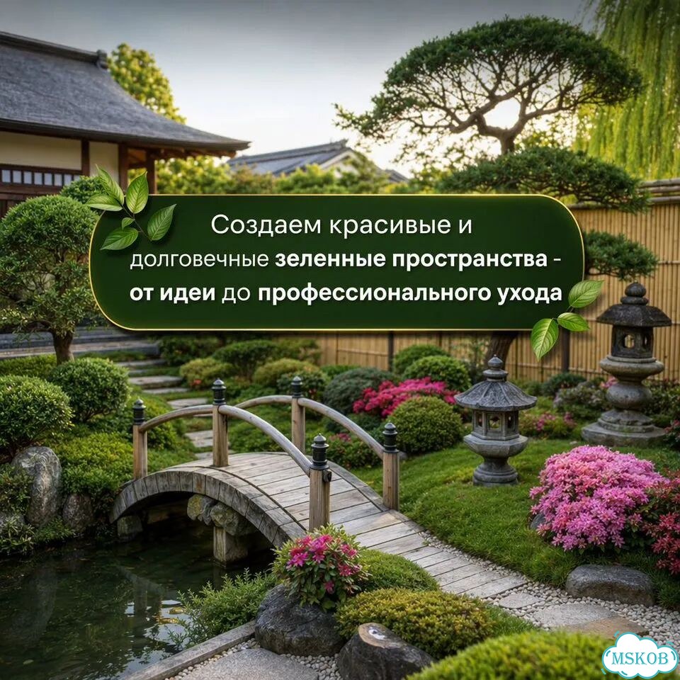 Благоустройство и озеленение территорий фото 1