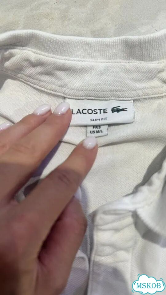Поло lacoste мужское фото 2