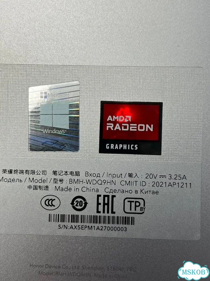 Ноутбук Honor magicbook 15 bmh-wdq9hn фото 3