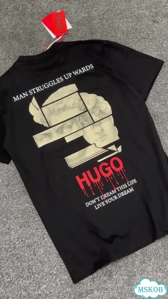 Футболка Hugo Boss черная фото 1