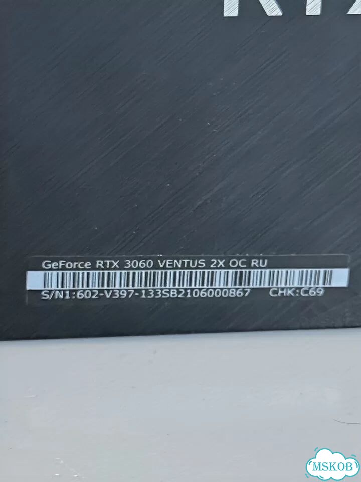 MSI GeForce RTX 3060 ventus 2X 12Gb OC фото 5