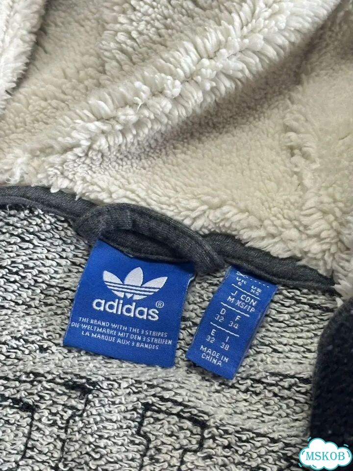 Зип Худи Adidas Originals С Мехом Y2K type фото 4