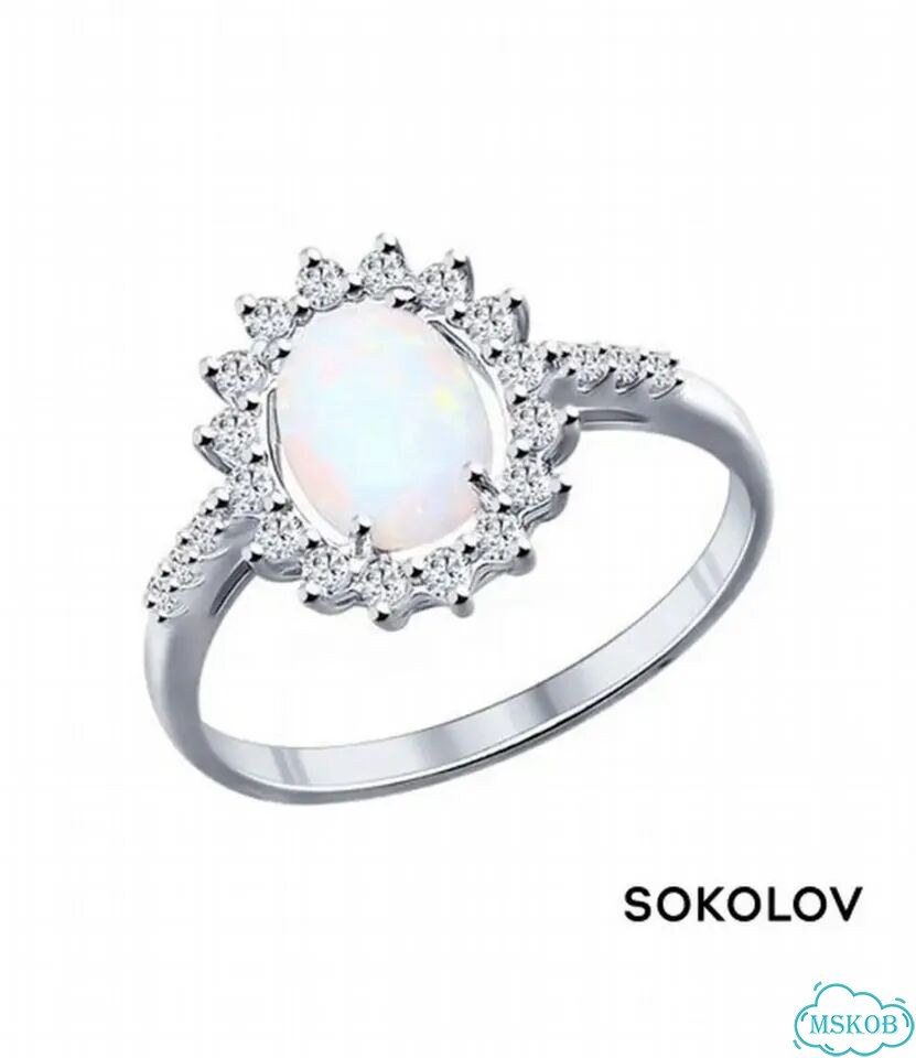 Кольцо серебряное Sokolov фото 6