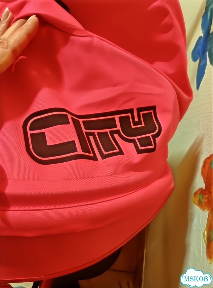 Детский велосипед City с ручкой музыкальный фото 4