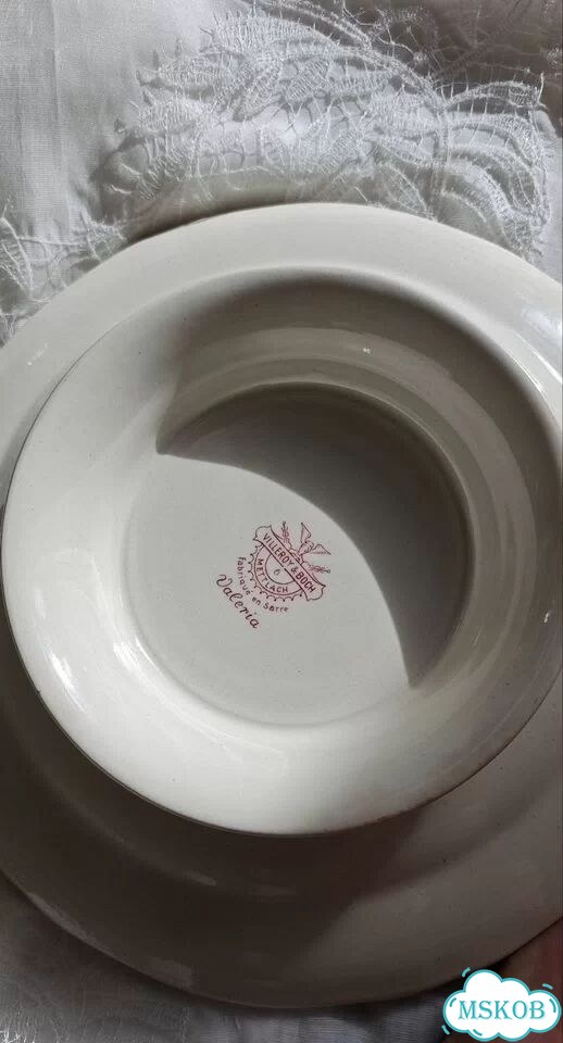 Villeroy Boch Valeria блюдо на ножке винтаж фото 3