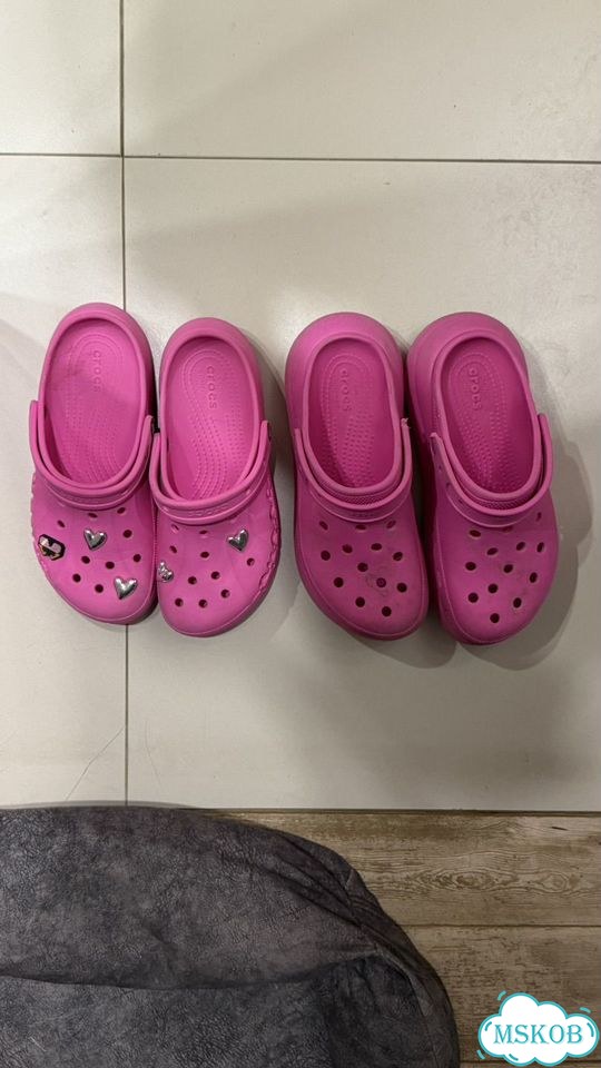 Crocs женские розовые фото 1