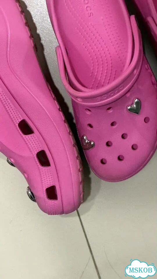 Crocs женские розовые фото 4