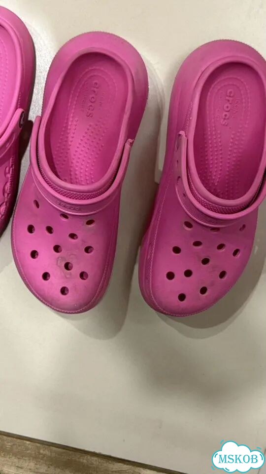 Crocs женские розовые фото 5