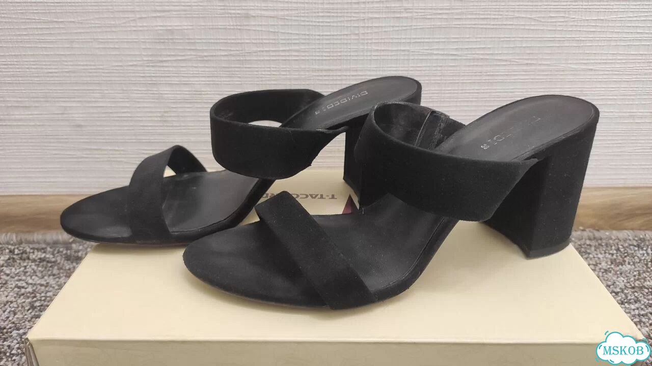 Босоножки черные H&M фото 3