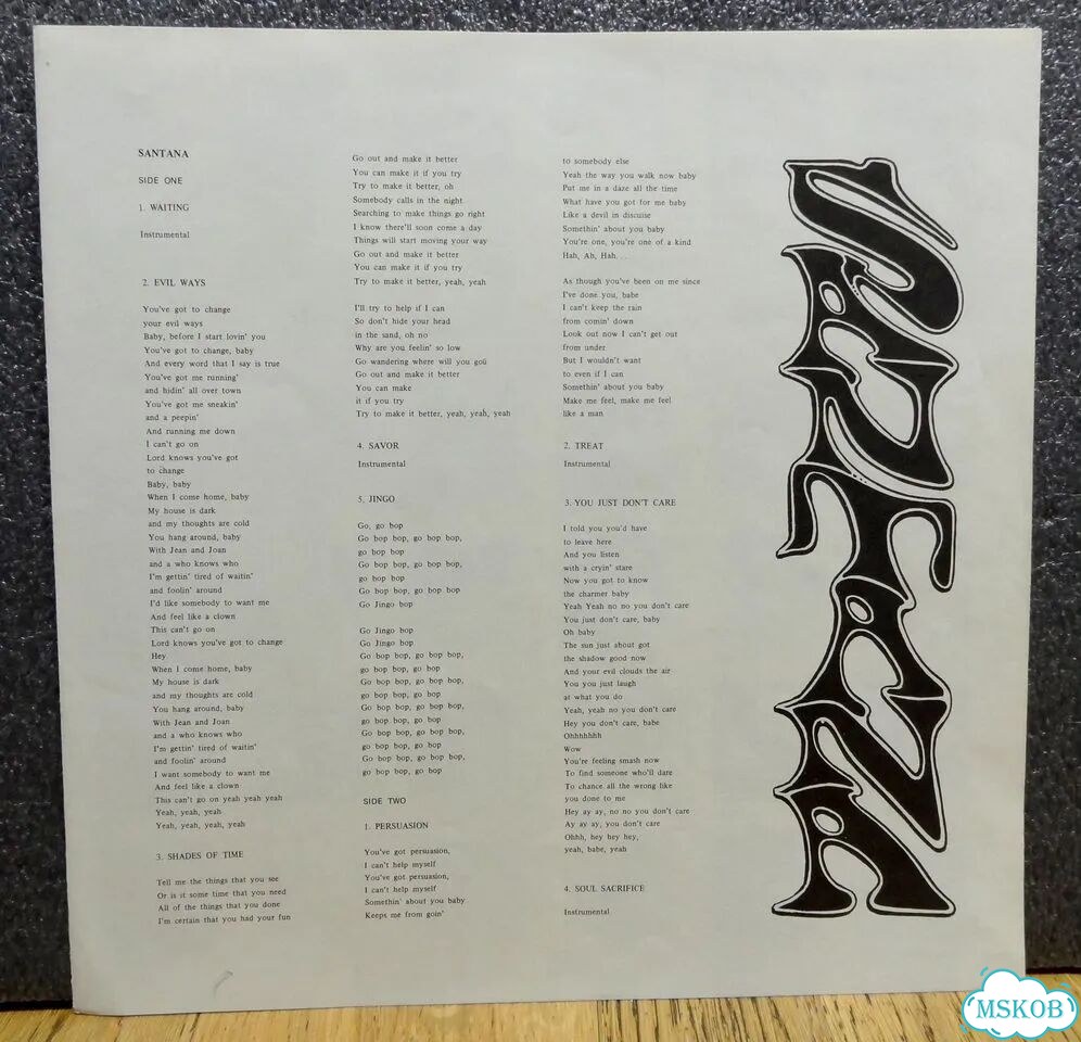 Santana 1969 Abraxas 1970 Два Альбома Винил Japan фото 3