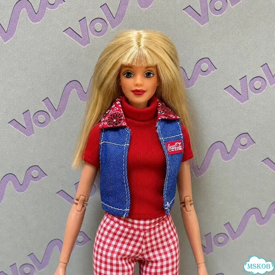 Кукла барби Barbie Coca-Cola, Nascar молд Маки фото 10