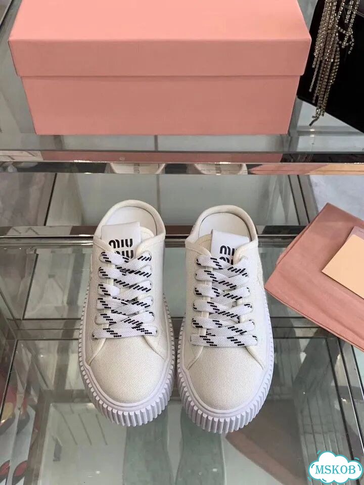 Женские кроссовки кеды мюли MIU MIU фото 2