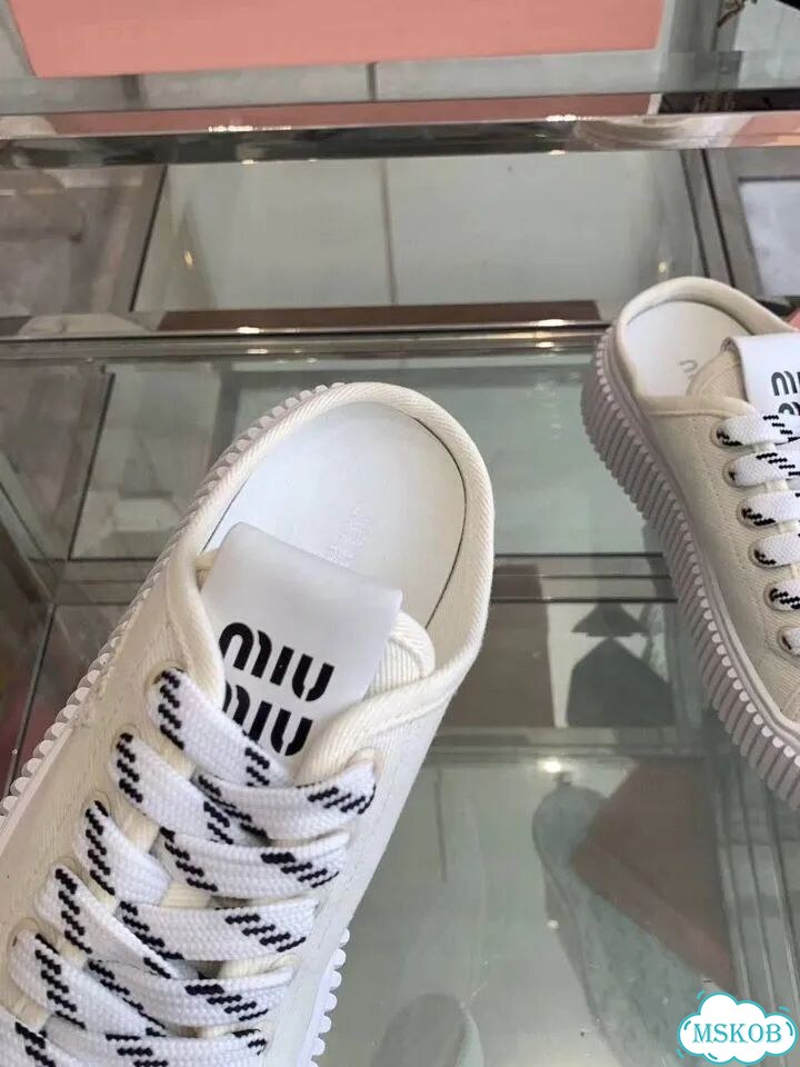 Женские кроссовки кеды мюли MIU MIU фото 7