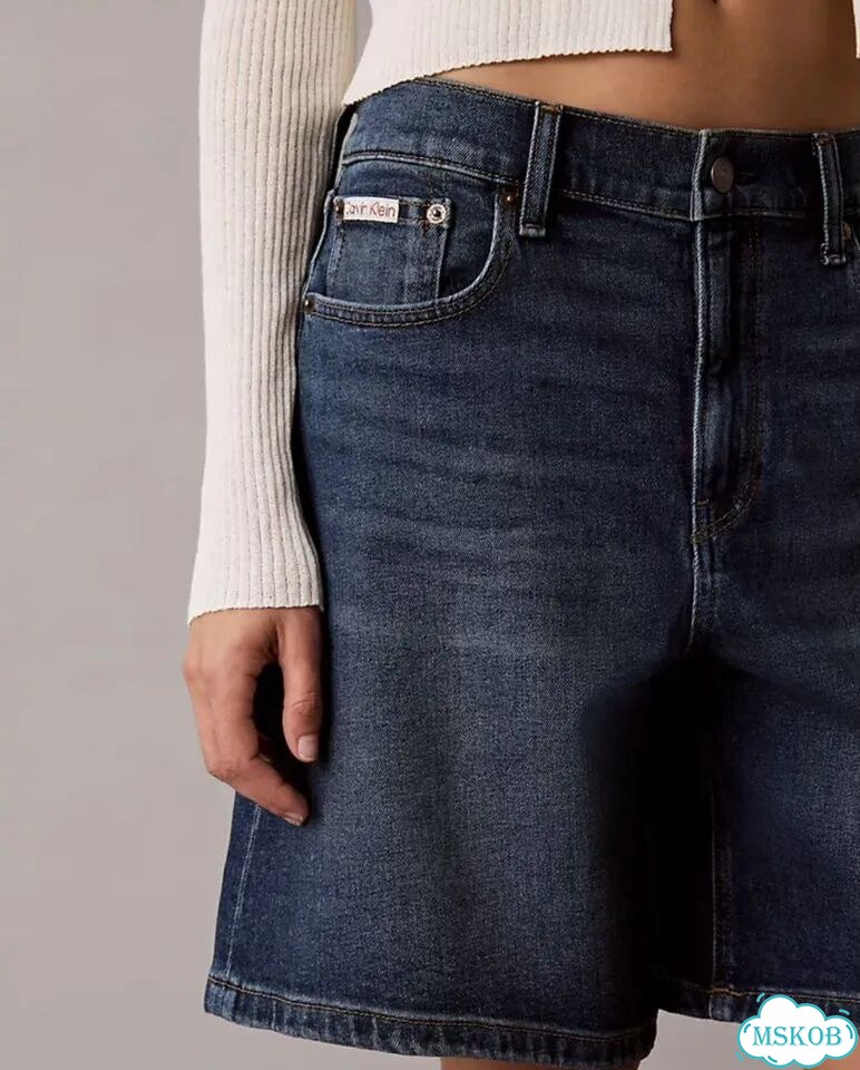 Calvin klein шорты женские джинсовые фото 4