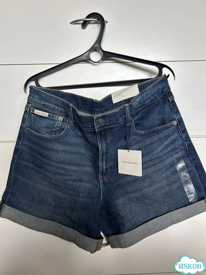 Calvin klein шорты женские джинсовые фото 5
