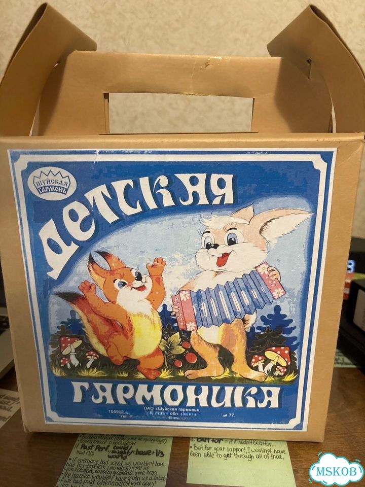Гармонь шуйская Ромашка 15х12 фото 2