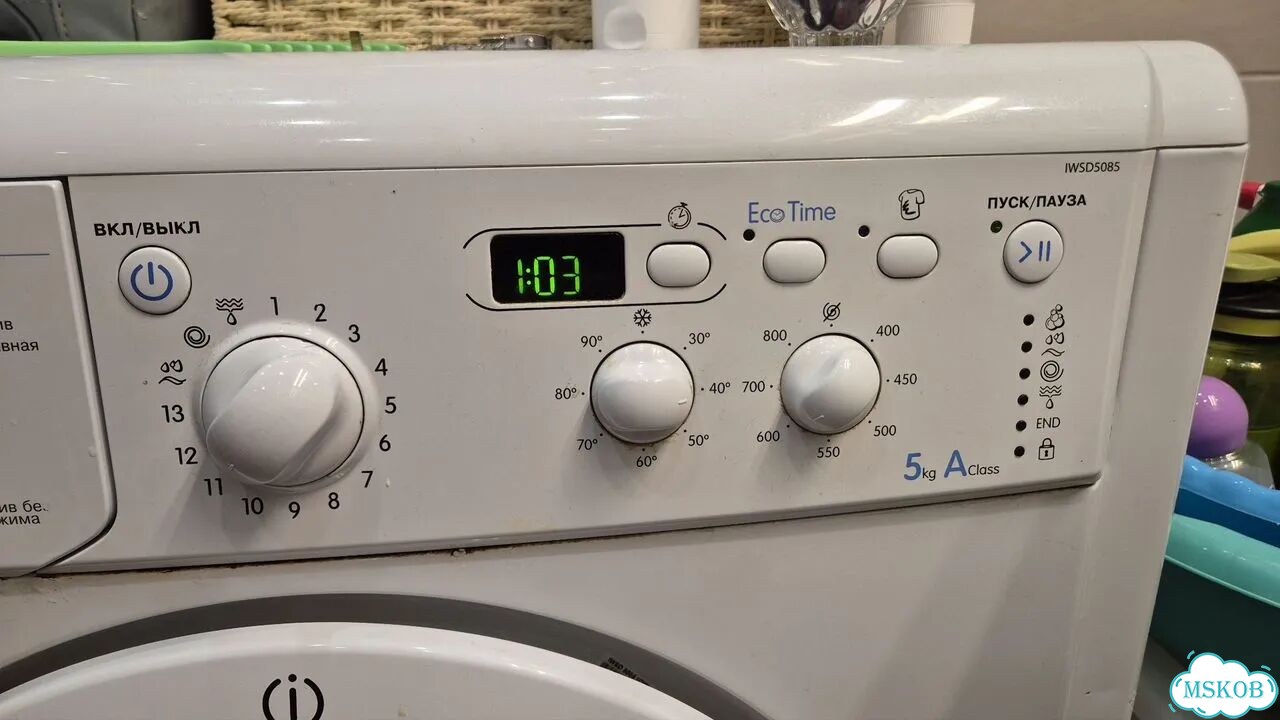 Стиральная машина б/у indesit 5 кг фото 4