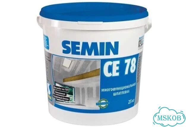 Шпатлевка CE 78 Semin универсальная, 25кг фото 3