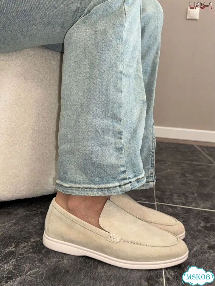 Лоферы замшевые Loro Piana Beige 35-40 фото 5