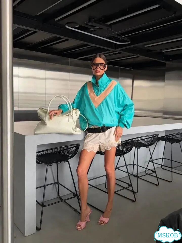 Атласные шорты Saint Laurent кружево, 3 цвета фото 10