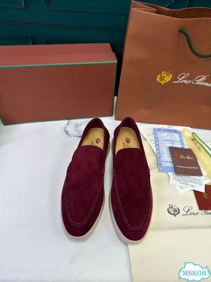 Лоферы замшевые Loro Piana Wine 35-40 фото 1