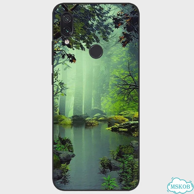 Чехол для xiaomi, Redmi Note 7, 7 PRO, силикон, с разными 6,3 фото 1