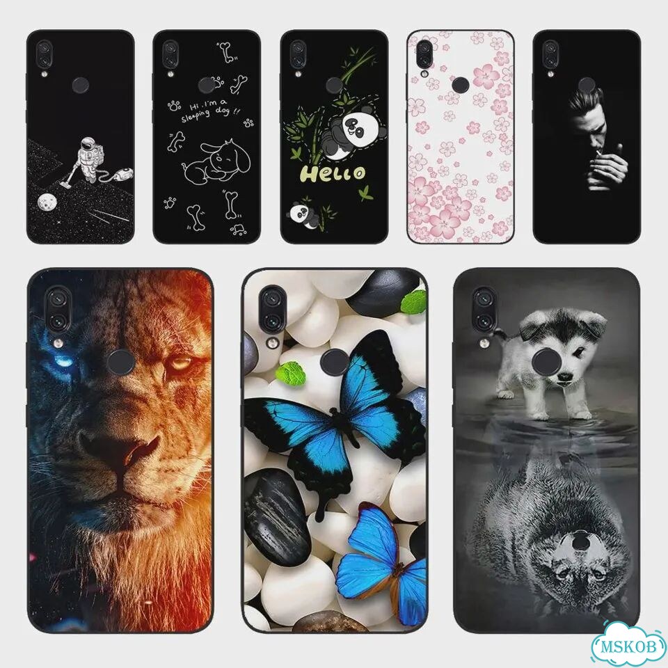 Чехол для xiaomi, Redmi Note 7, 7 PRO, силикон, с разными 6,3 фото 2
