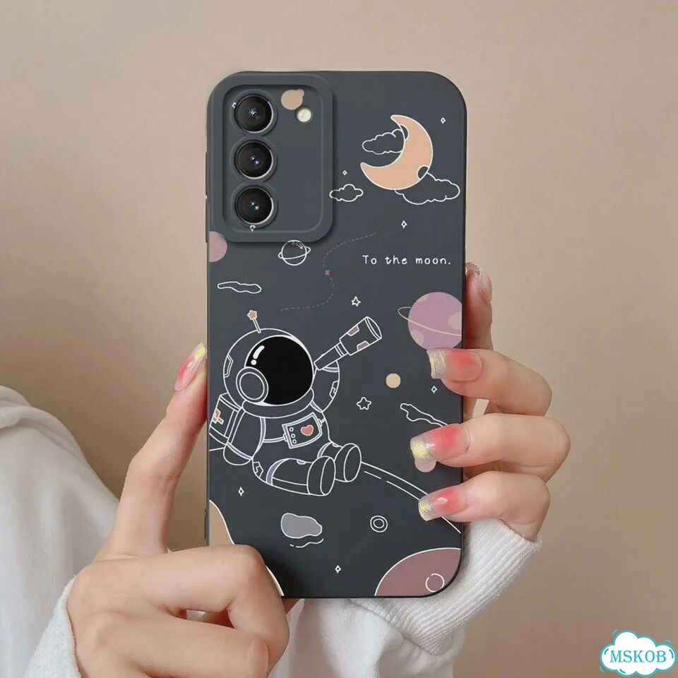 Чехол для Samsung Galaxy S21 FE S21 S21 Plus, милый квадратный силиконовый защитный чехол с изображе фото 1