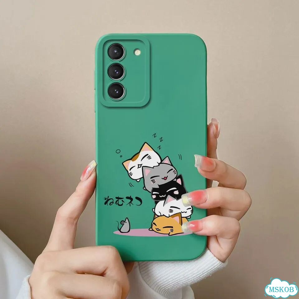 Чехол для Samsung Galaxy S21 FE S21 S21 Plus, милый квадратный силиконовый защитный чехол с изображе фото 7
