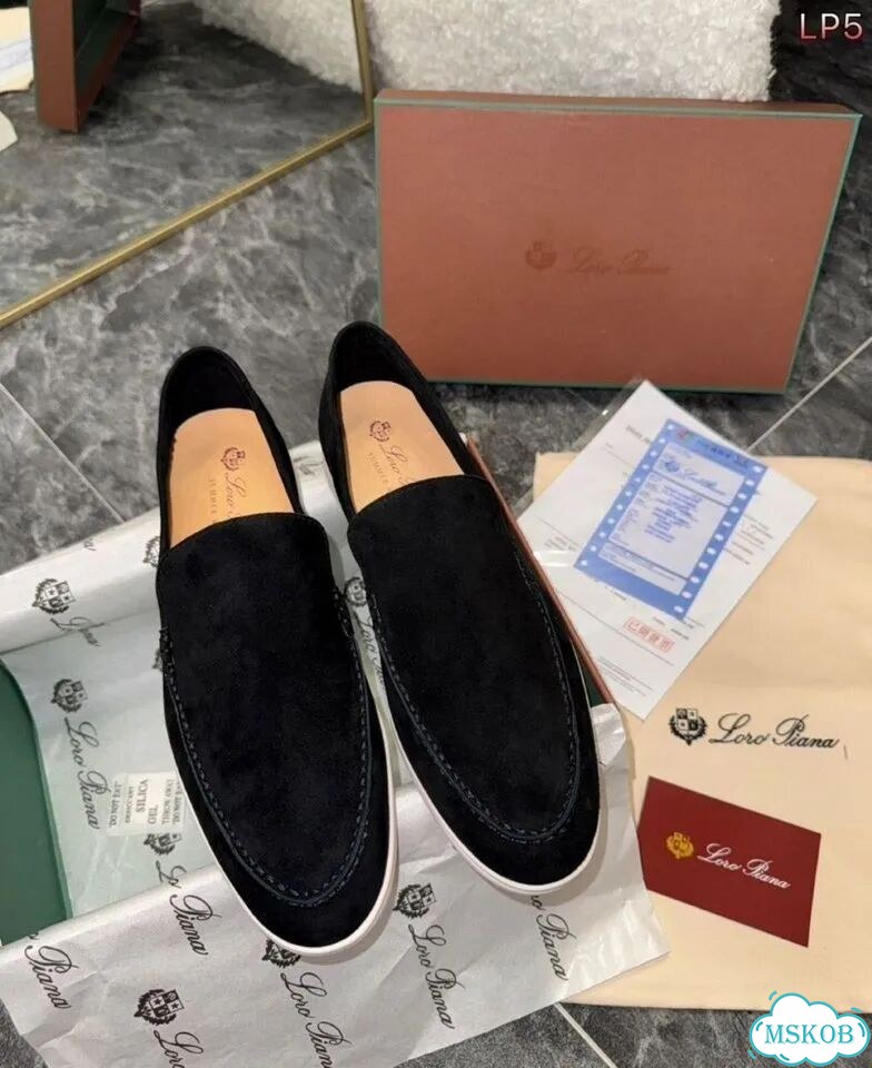 Лоферы замшевые Loro Piana Black 35-40 фото 1